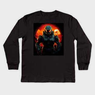 master cheif Kids Long Sleeve T-Shirt